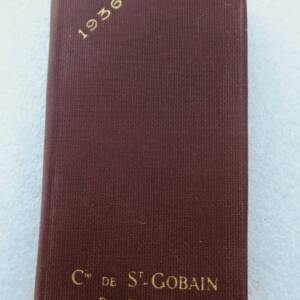 1936 calpin calendrier Engrais chimiques manufacture Saint-Gobain 74 x 125 mm.