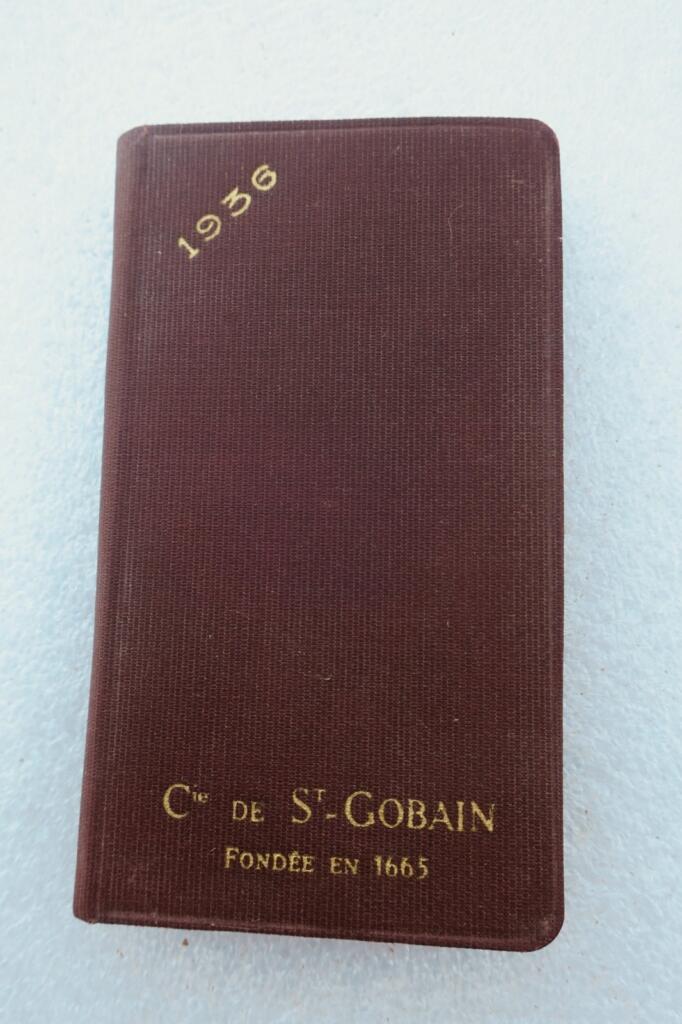 1936 calpin calendrier Engrais chimiques manufacture Saint-Gobain 74 x 125 mm.