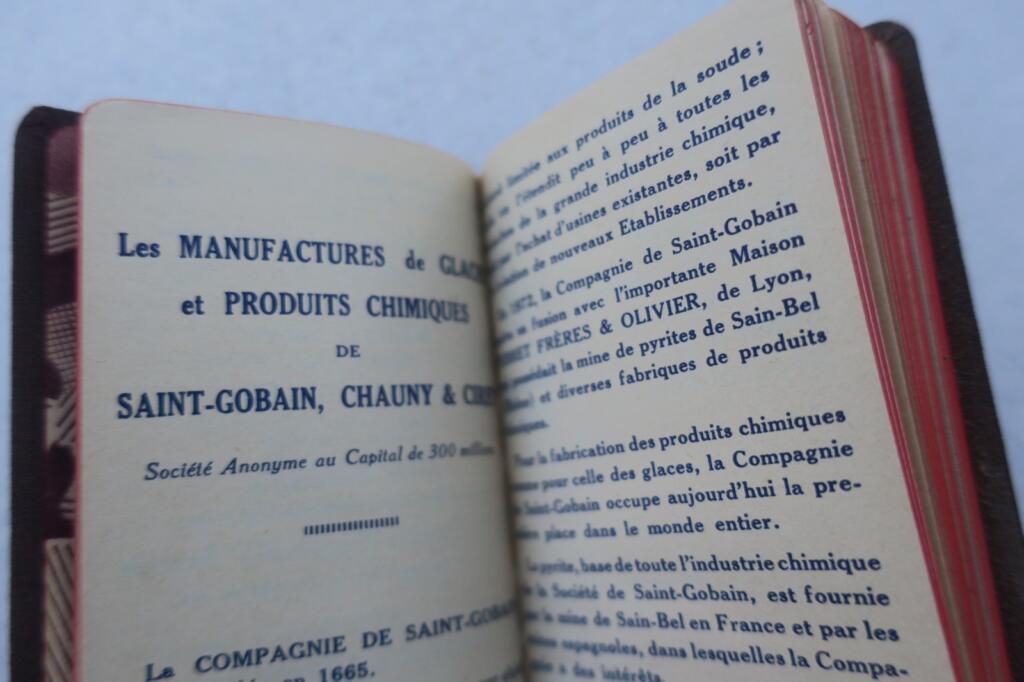 1936 calpin calendrier Engrais chimiques manufacture Saint-Gobain 74 x 125 mm.