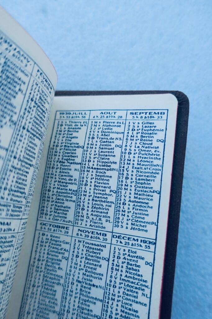 1939 calpin calendrier Engrais chimiques manufacture Saint-Gobain 74 x 125 mm.
