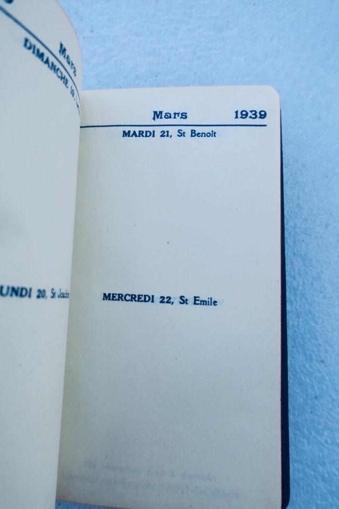 1939 Saint-Gobain chemical fertilizer calendar