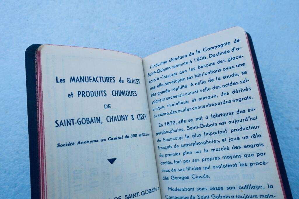 1939 Saint-Gobain chemical fertilizer calendar