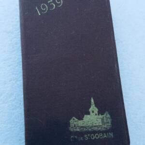 1939 calpin calendrier Engrais chimiques manufacture Saint-Gobain 74 x 125 mm.