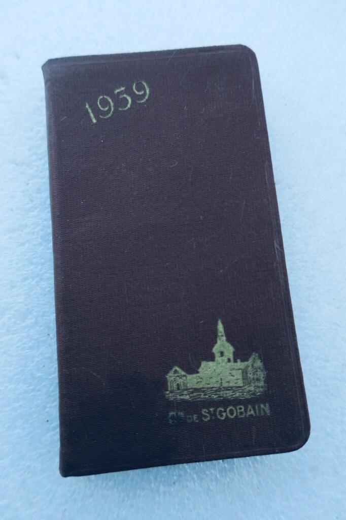 1939 calpin calendrier Engrais chimiques manufacture Saint-Gobain 74 x 125 mm.