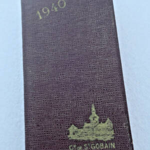 1940 calpin calendrier Engrais chimiques manufacture Saint-Gobain 74 x 125 mm.