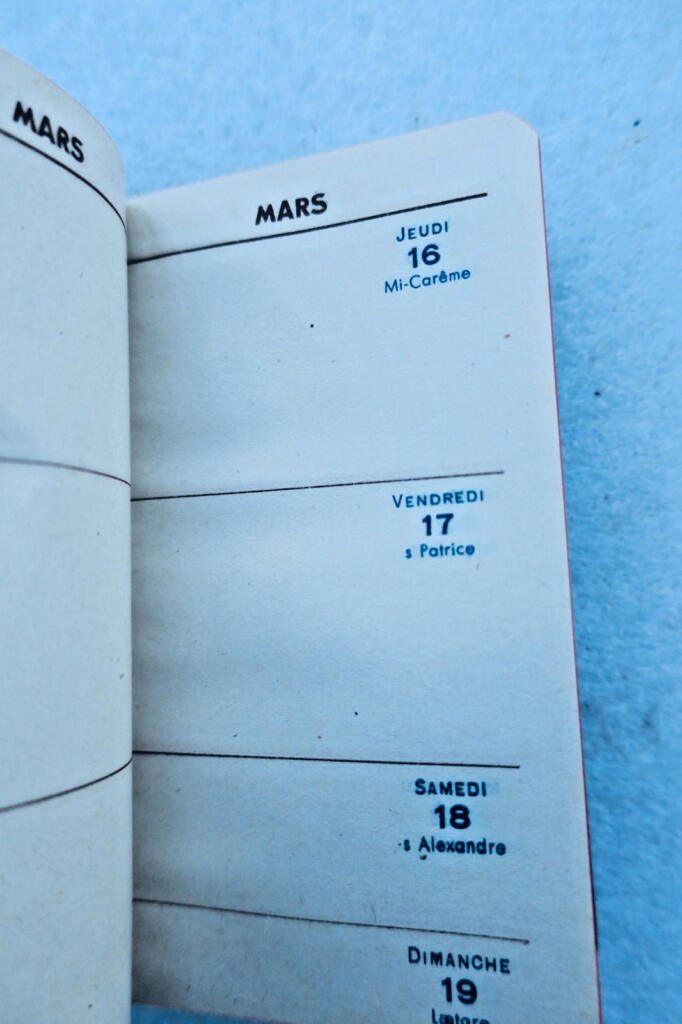 1944 calpin calendrier Engrais chimiques manufacture Saint-Gobain 74 x 125 mm.