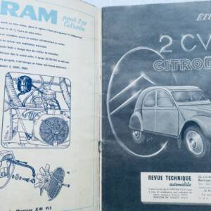 2 cv études des 2 CV Citroën Revue technique 1954