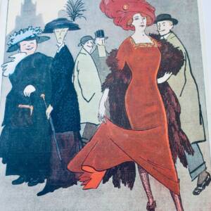 5 estampes en couleurs de Roubille