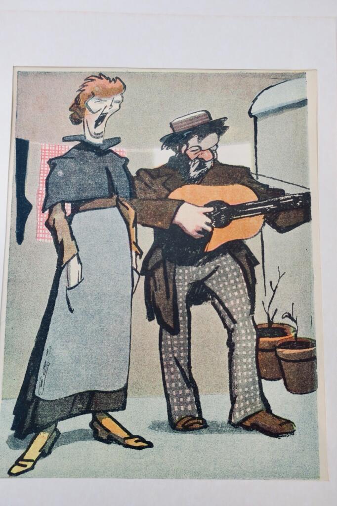 鲁比耶五幅彩色版画