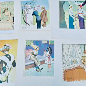 6 estampes en couleurs de H. Gerbault