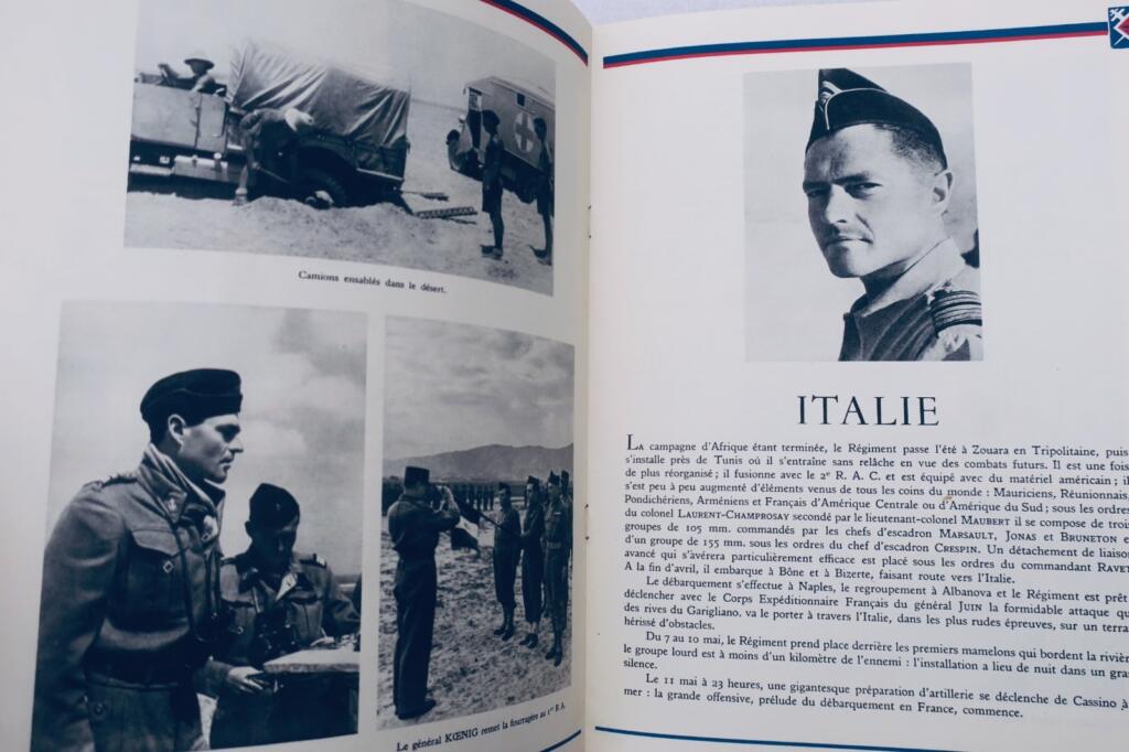FFL 1ER REGIMENT D&rsquo;ARTILLERIE JUIN 1940 /JUIN 1945 1ERE DIVISION FRANCAISE LIBRE