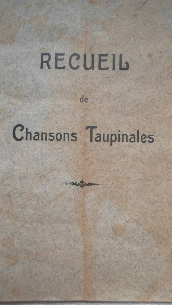Recueil de chansons Taupinales Génie