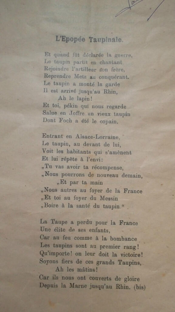 Collection of Taupinales Génie Songs