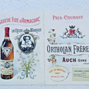 Armagnac Ortholan frères vins et spiritueux AUCH Gers 32
