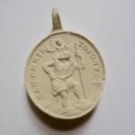 Gipsmedaille 25 x 35 mm