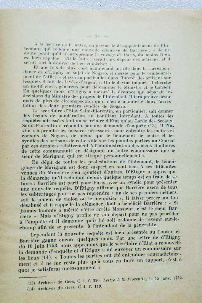 Popular movements in Gascogne