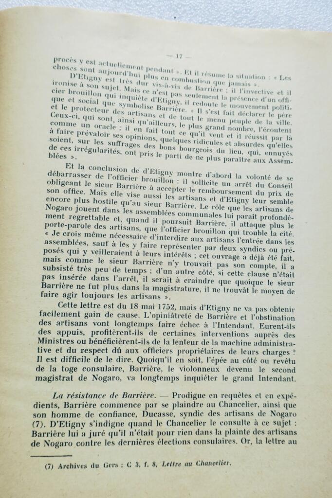 Popular movements in Gascogne