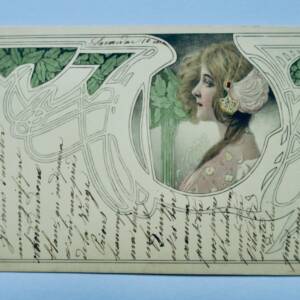 Art nouveau jugendstil jeune femme Moderne Art 1902