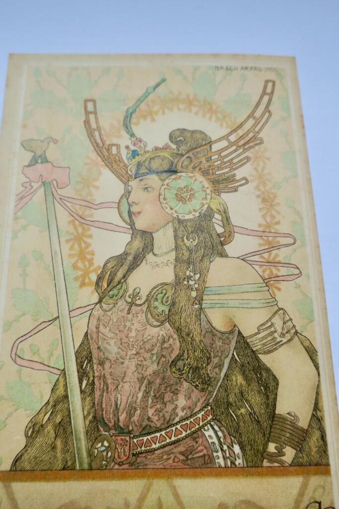 Art Nouveau Illustrierte Frau