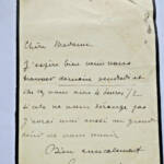 Maspero lettre autographe manuscrite