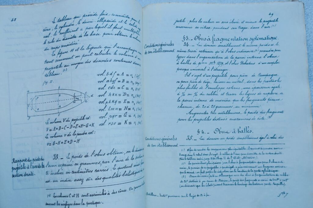 Artillerie Instruction provisoire sur le Projet de Bouche à feu 1880