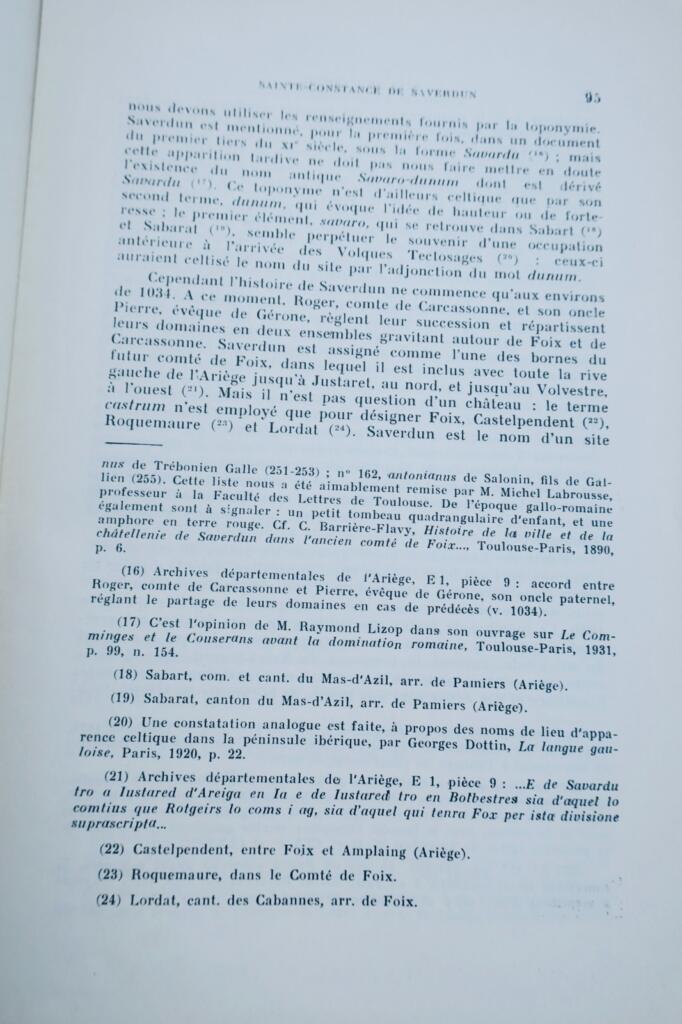 Sainte-Constance von Saverdun und die Ursprünge des Besitzes von Saint-Sernin