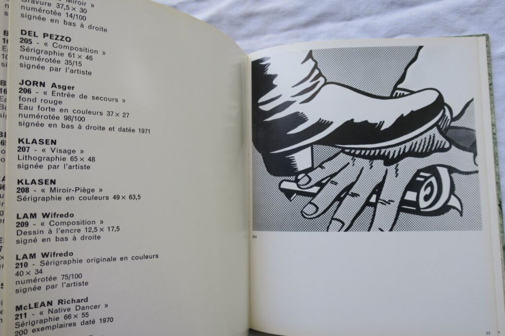 Tableaux abstrait et d&rsquo;aujourd&rsquo;hui hotel Drouot 8 juin 1972 gravures multiples..