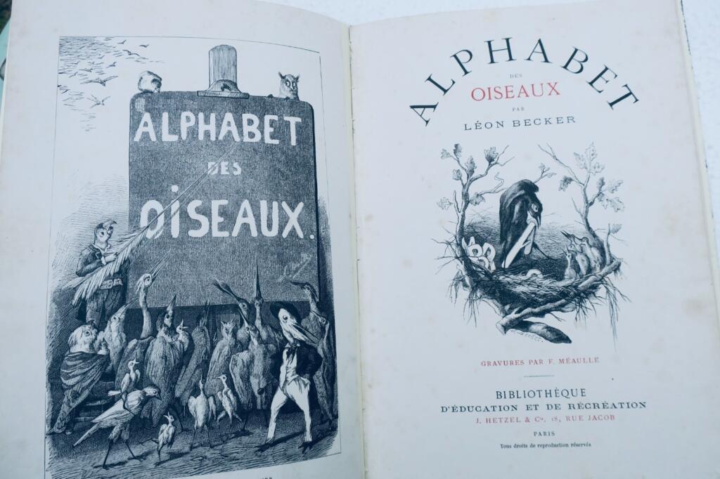 Alphabet des oiseaux Hetzel illustré par Méaulles
