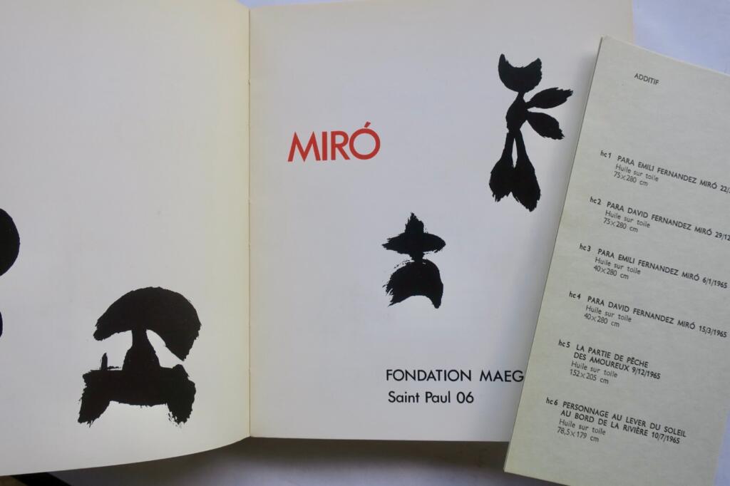 Mirós Lithografien in der Fondation Maeght 1968