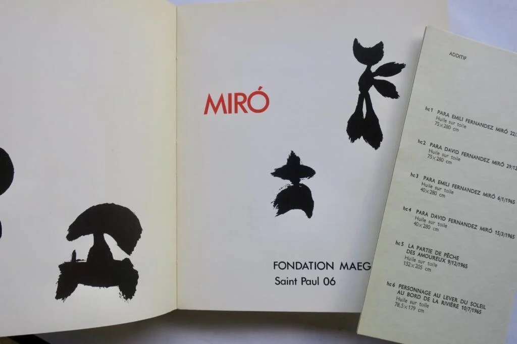 Miro. Fondation Maeght 1968. Saint Paul MIRO Lithographies