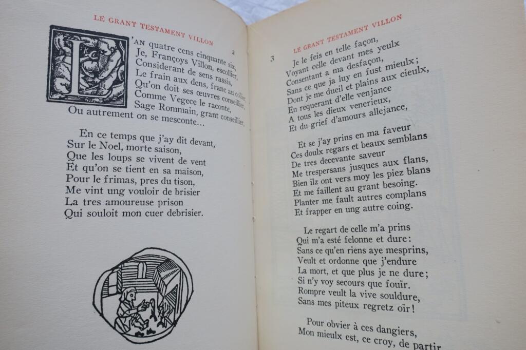Villon Françoys Les oeuvres de Françoys Villon de Paris contenant Les Lais…