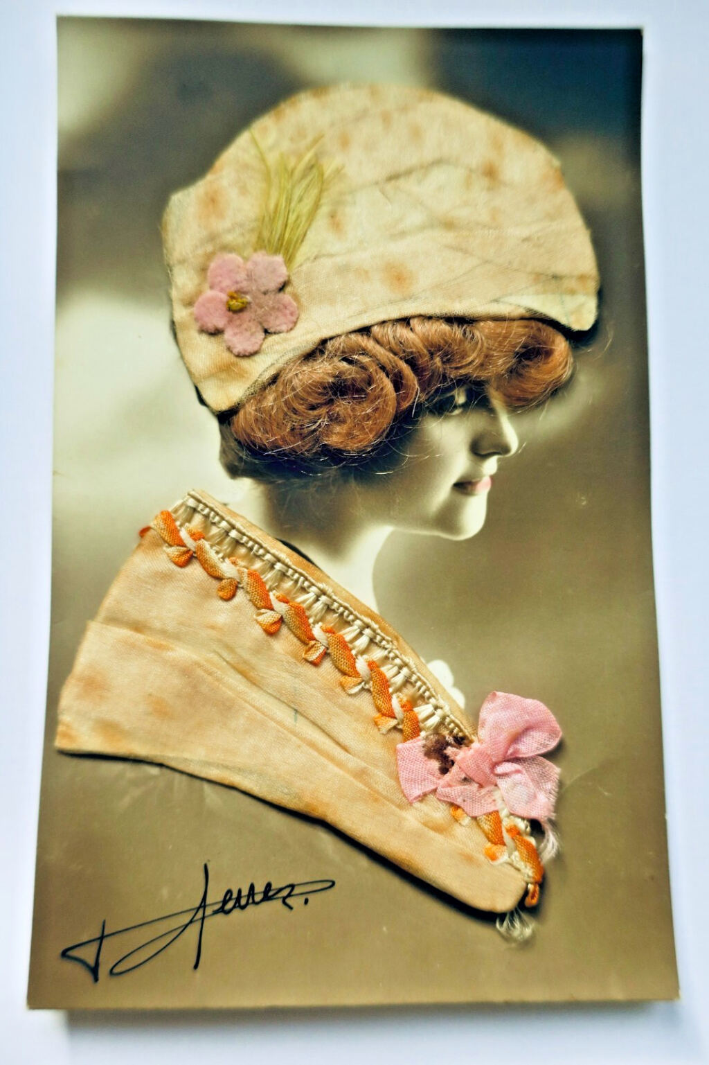 cheveux carte poste à cheveux (authentique)