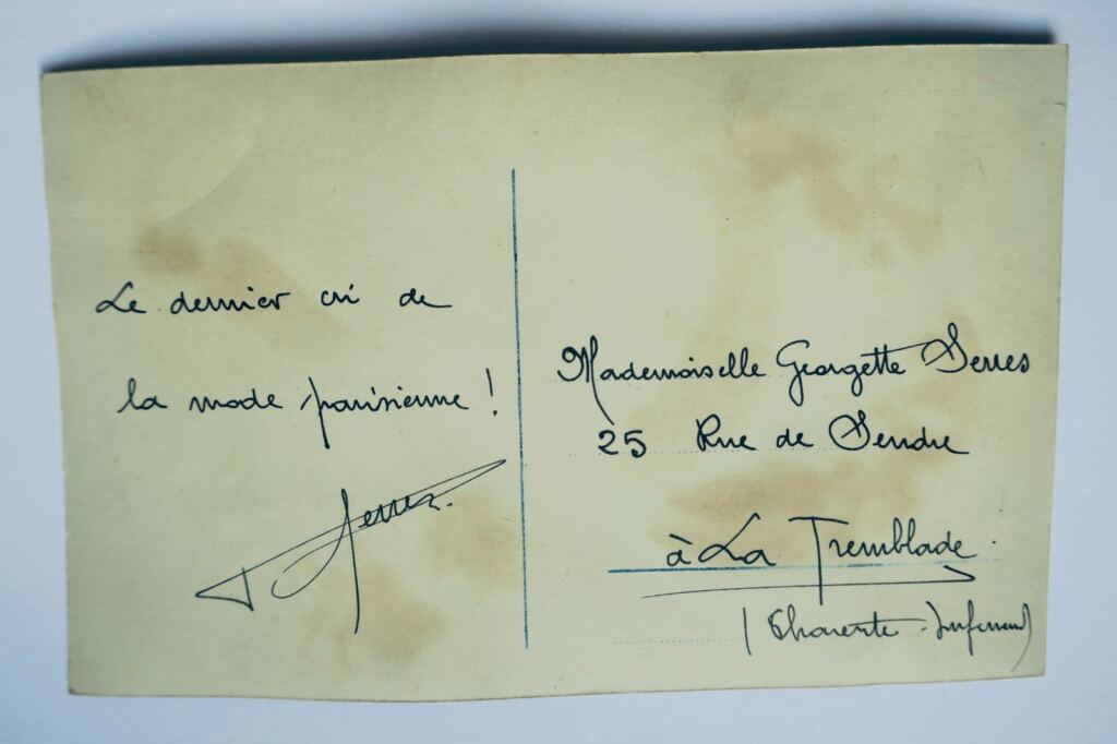 cheveux carte poste à cheveux (authentique)