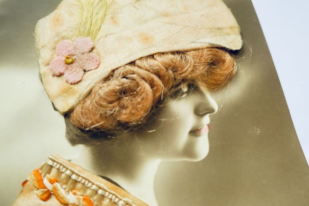 cheveux carte poste à cheveux (authentique)
