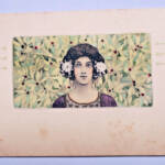 modèle aux fleurs blanches ART NOUVEAU