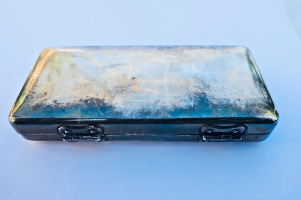 Antique Gillette razor set in decorative box