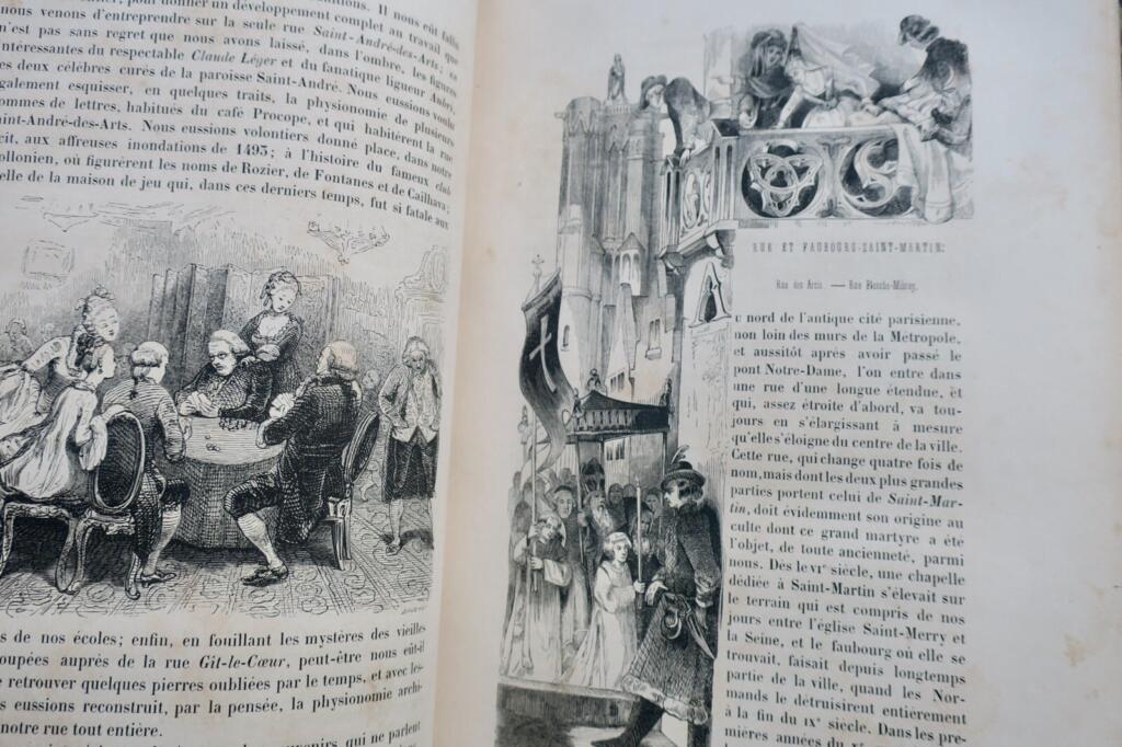 Straßen von Paris: Antikes und modernes Paris 1844