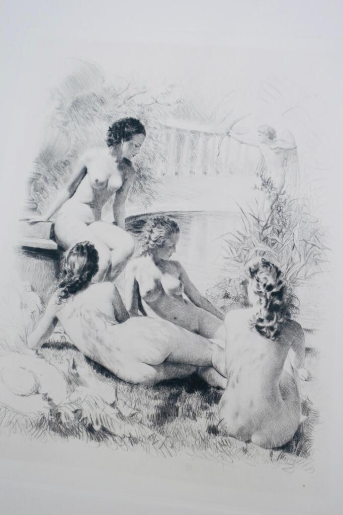 Artistic edition with drypoint illustrations