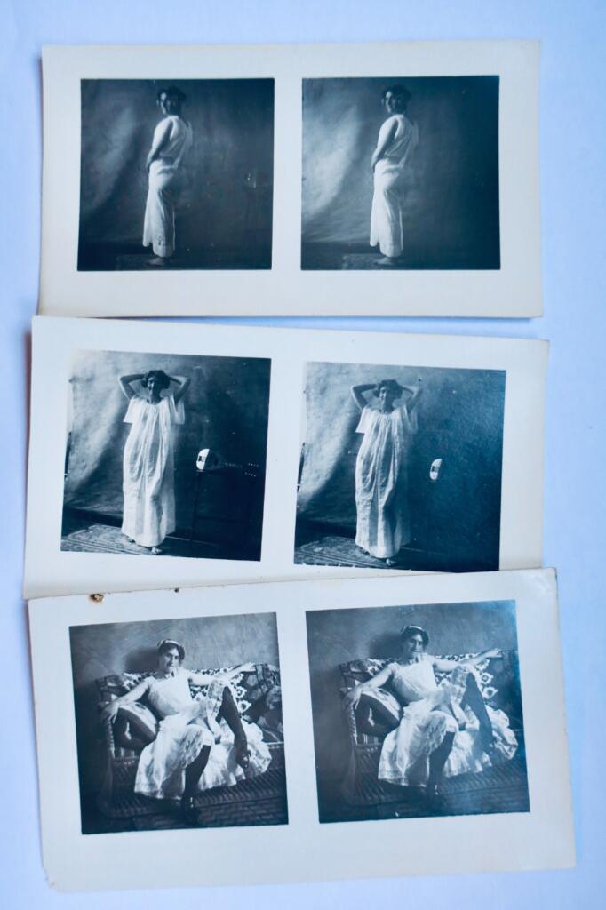 femme Charme féminin CASABLANCA 1910/1911 3 stéréo