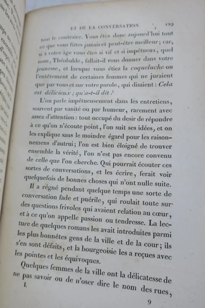 LA BRUYERE / THEOPHRASTE Les Caractères de La Bruyère 1829