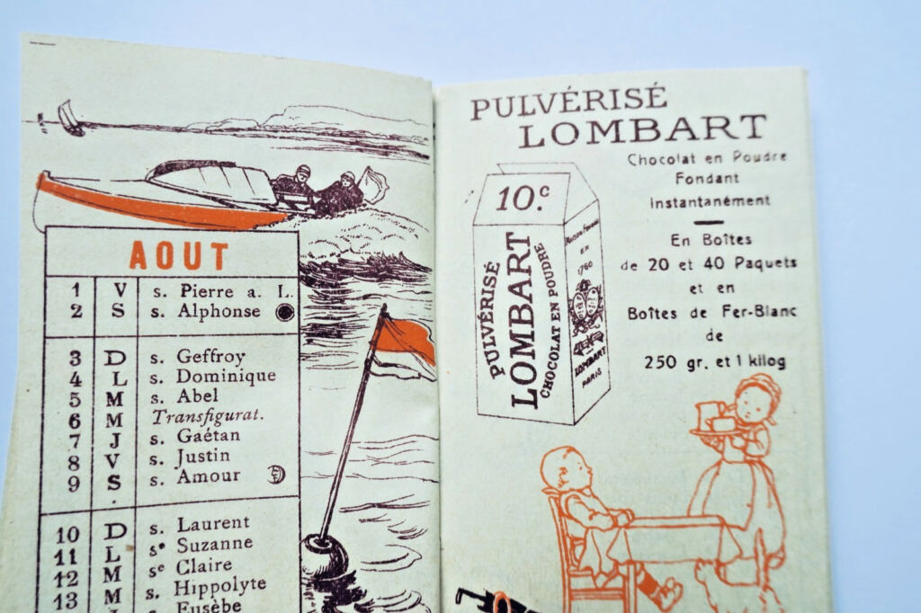 1913 Lombart Chocolate Calendar