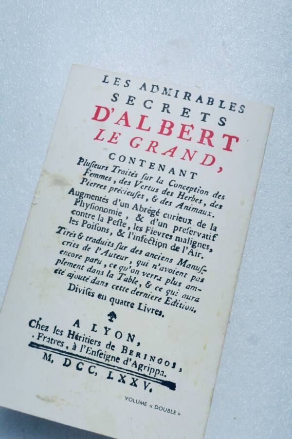 magie admirables secrets d' Albert