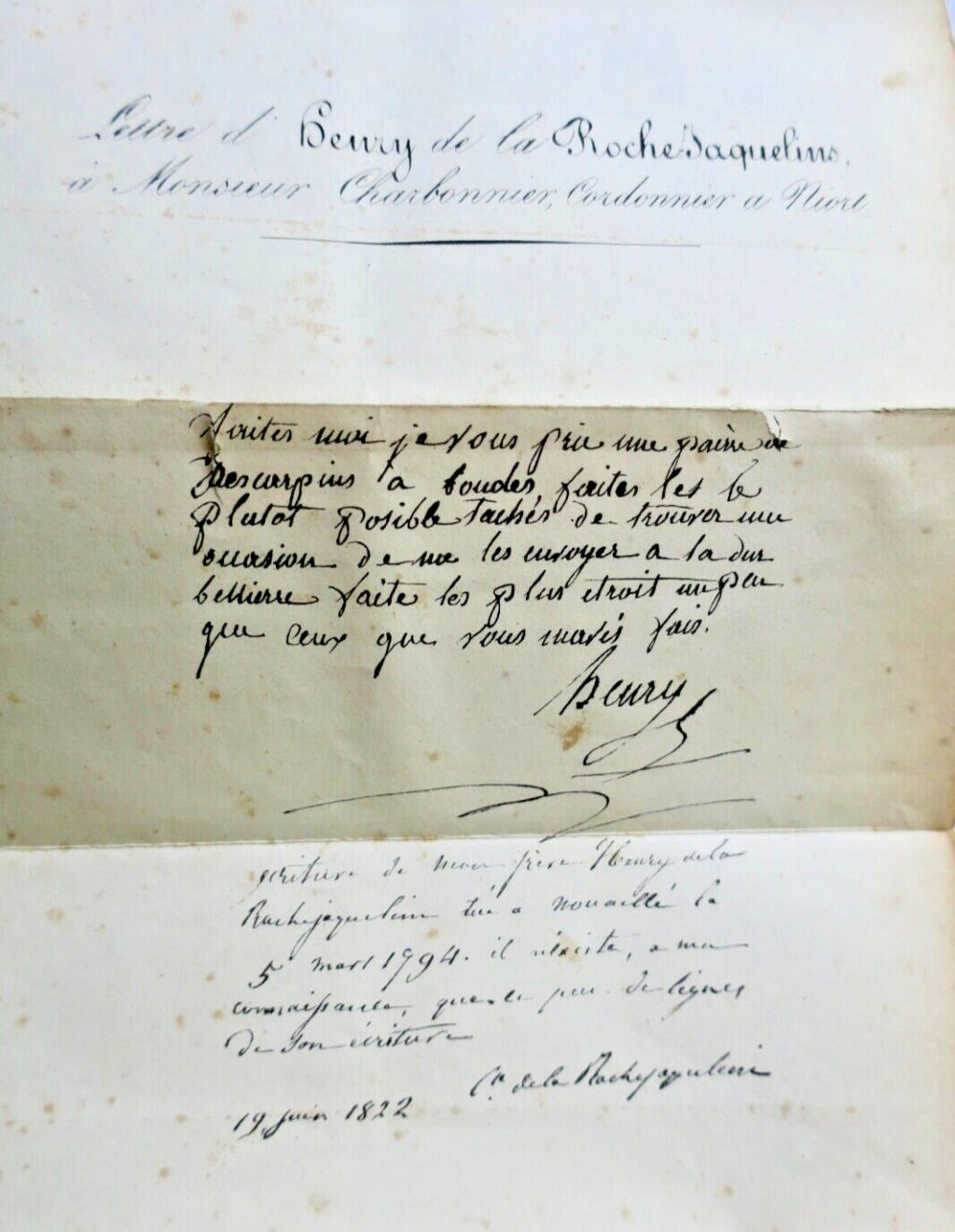 Révolution Bonchamps Mémoires de Madame la Marquise 1827