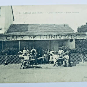 83 SALINS-D'HYERES - Café de l'Univers - Place Pothuau 1917 Artillerie école de