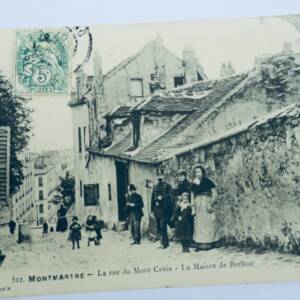 PARIS Montmartre La rue du Mont-Cenis La maison de Berlioz 1907