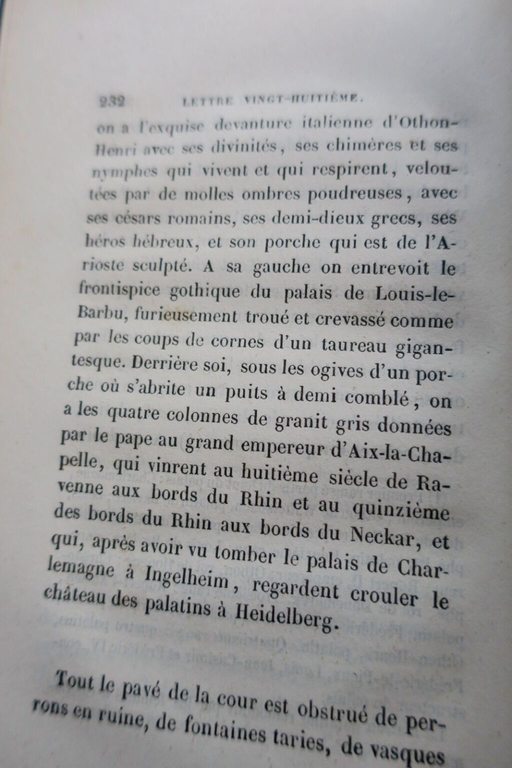 HUGO Victor Le Rhin – Lettres à un ami 1845