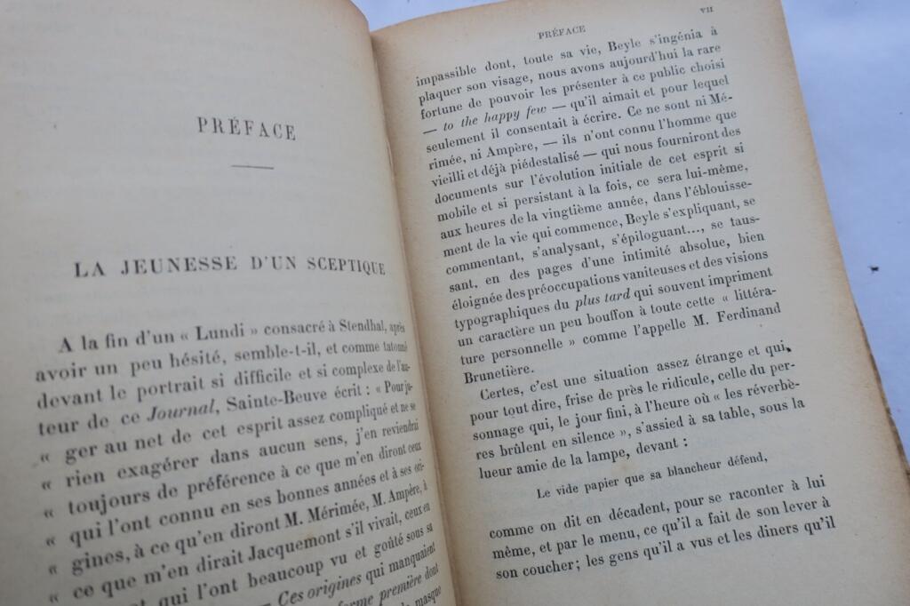 STENDHAL. Oeuvre posthume. – Journal de Stendhal 1888