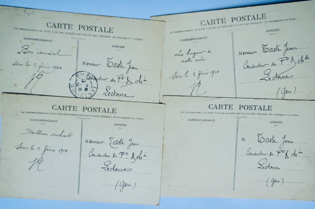 Sens Yonne Januarhochwasser 1910 - Sechs Postkarten