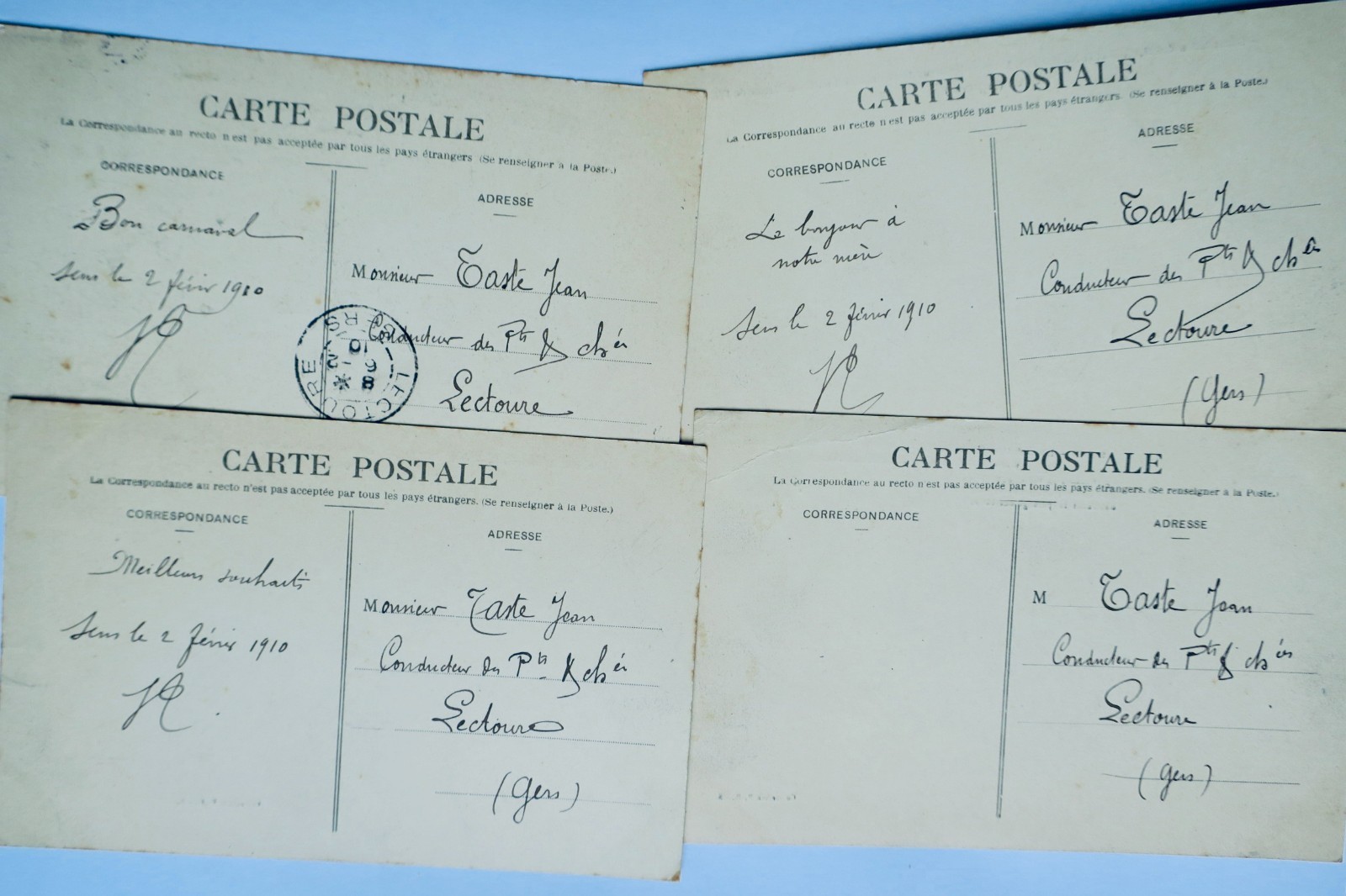 SENS Yonne inondation de janvier 1910 6 x cartes postales – Image 10