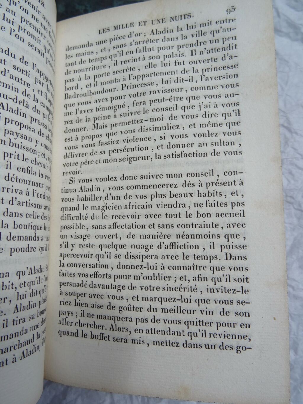 GALLAND LES MILLE ET UNE NUITS 1832